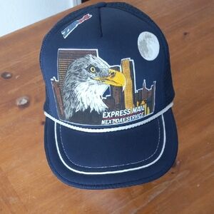 Vintage United States Postal Service Express Mail Trucker Hat OSFM